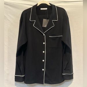 NWT Rebecca Minkoff Button Down Notch Collar Classic Pajama Set. Size - XL